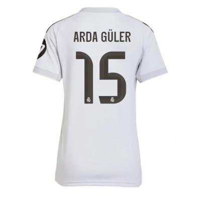 Real Madrid Arda Guler #15 Hjemmedrakt Dame 2025-26 Kortermet Real Madrid Arda Guler #15 Hjemmedrakt Dame 2025-26 Kortermet